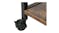 Sherwood Rustic Wooden 3 Shelf Serving Trolley - Dark Timber/Black