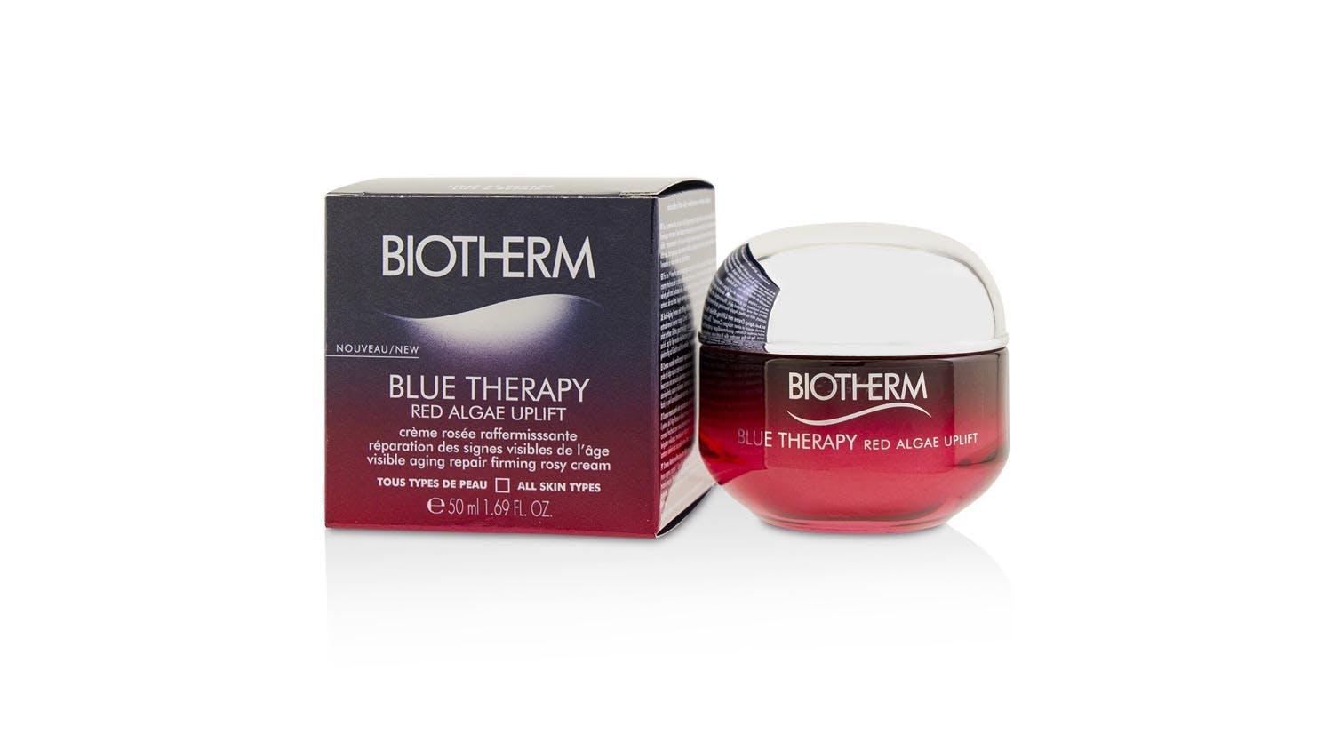 Biotherm Blue Therapy Red Algae Uplift Visible Aging Repair Firming Rosy Cream - All Skin Types - 50ml/1.69oz