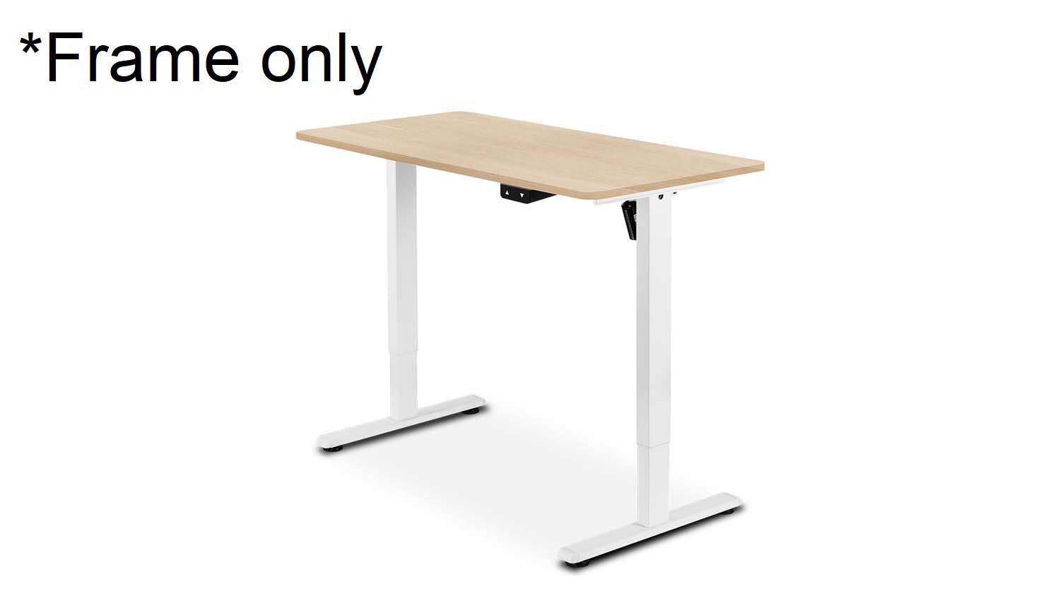 TSB Living Height Adjustable Desk - White/Oak