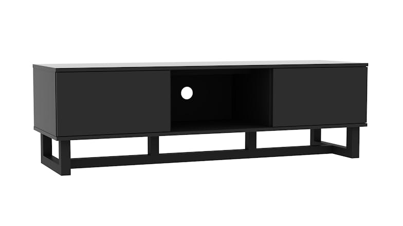 AVS 1500mm Raze Modular TV/AV Cabinet - Black Gloss Wood/Black Leg