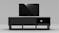 AVS 1500mm Raze Modular TV/AV Cabinet - Black Gloss Wood/Black Leg