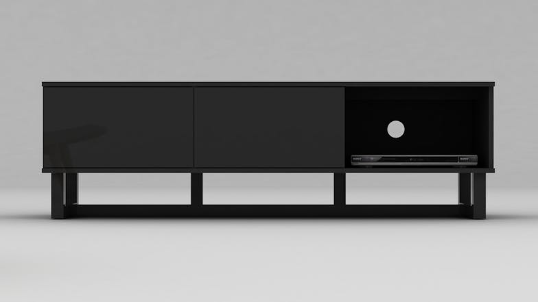 AVS 1500mm Raze Modular TV/AV Cabinet - Black Gloss Wood/Black Leg