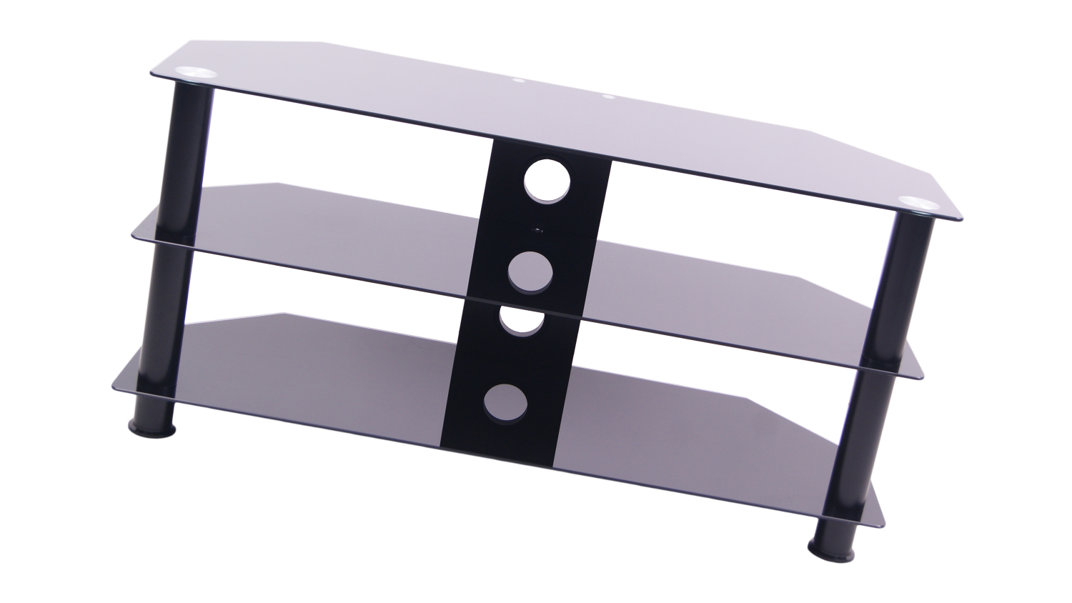 AVS 1m TV/AV Entertainment Centre Stand - Black Glass (TCR1000)