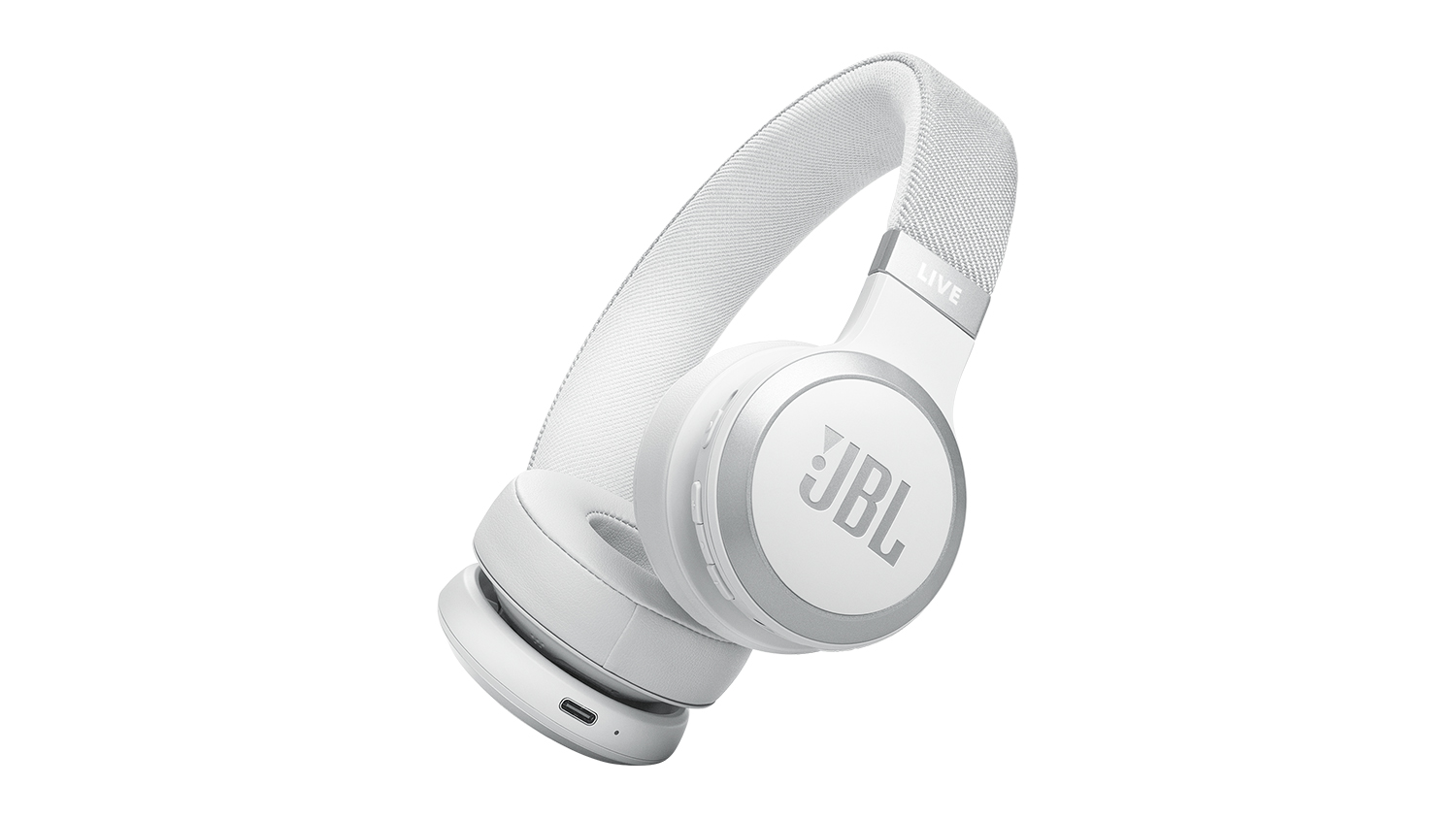 JBL Live 670NC Adaptive Noise Cancelling Wireless On-Ear Headphones - White