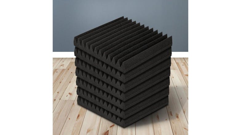 Alpha Studio Accoustic Absorbtion Wedge Foam Panels 20pcs. - Black