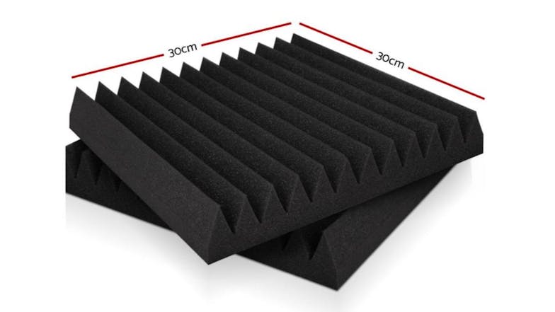 Alpha Studio Accoustic Absorbtion Wedge Foam Panels 20pcs. - Black