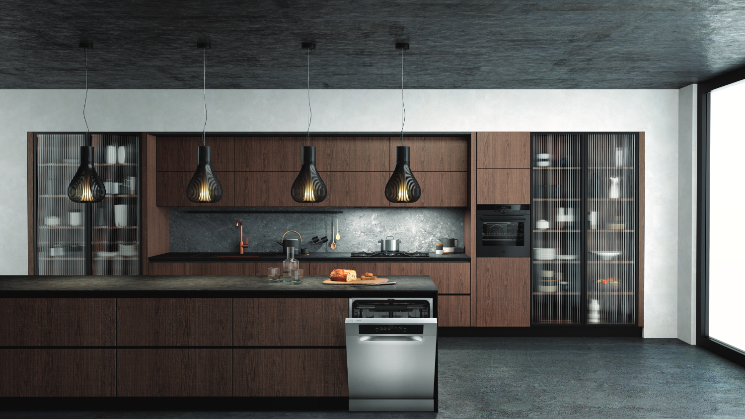 AEG 15 Place Setting 7 Program BuiltUnder Dishwasher Stainless Steel