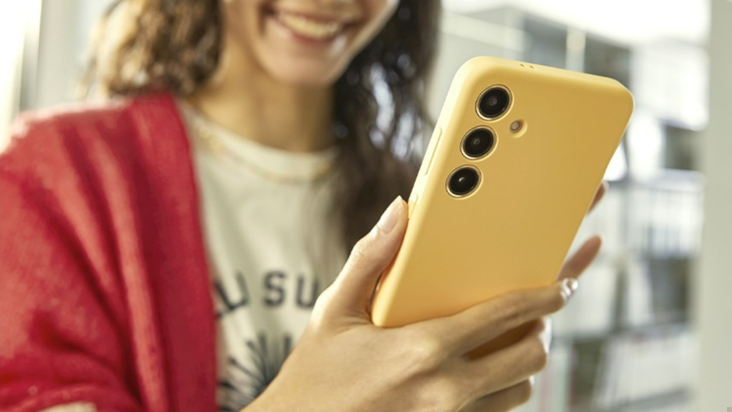 Samsung Silicone Case for Galaxy S24 - Yellow