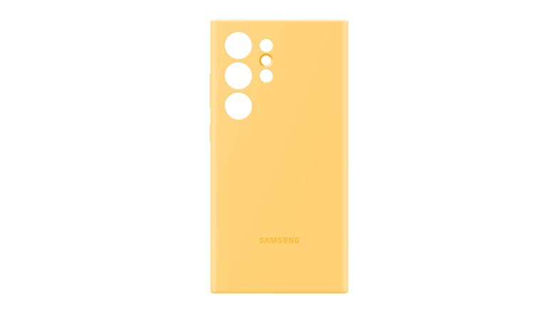 Samsung Silicone Case for Galaxy S24 Ultra - Yellow