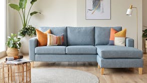 Harper 3.5 Seater Fabric Sofa with Chaise