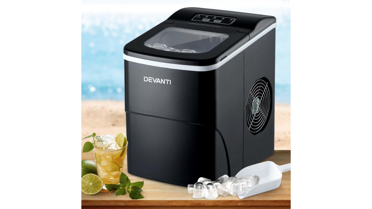 Devanti Benchtop Ice Cube Maker 2L Black Harvey Norman New Zealand