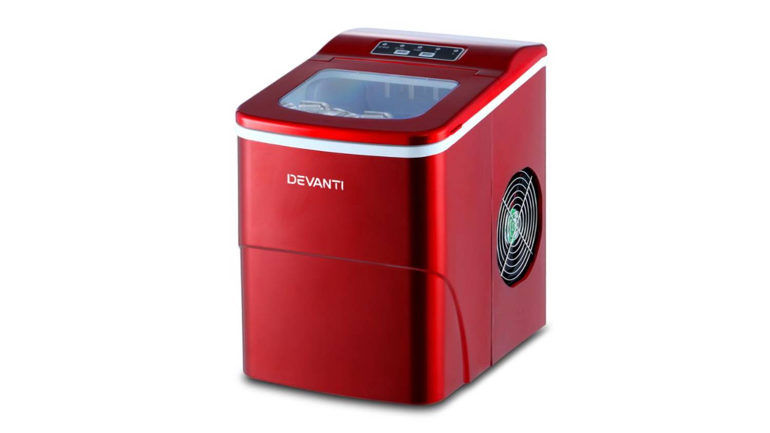 Devanti Benchtop Ice Cube Maker 2L - Red