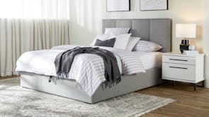 Marlow Queen Gas Lift Grey Bed Frame