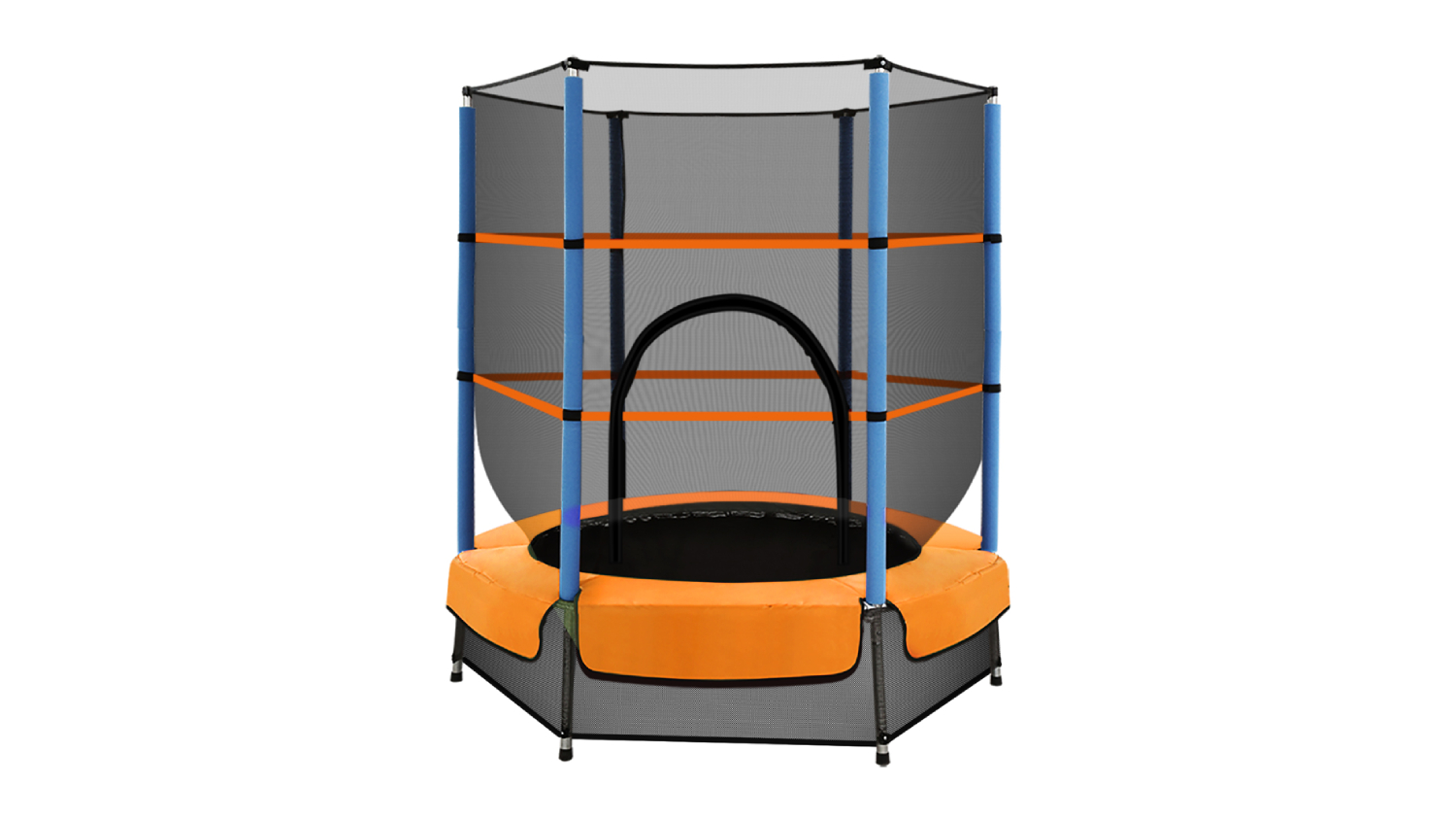 Everfit Kids Trampoline with Safety Net 1.3m - Orange