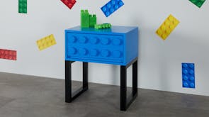 Otto 1 Drawer Bedside Table - Blue