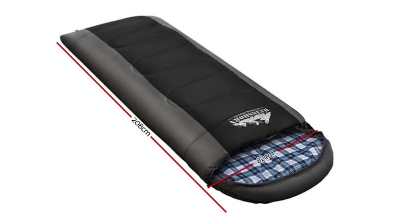 Weisshorn Thermal Single Sleeping Bag - Black