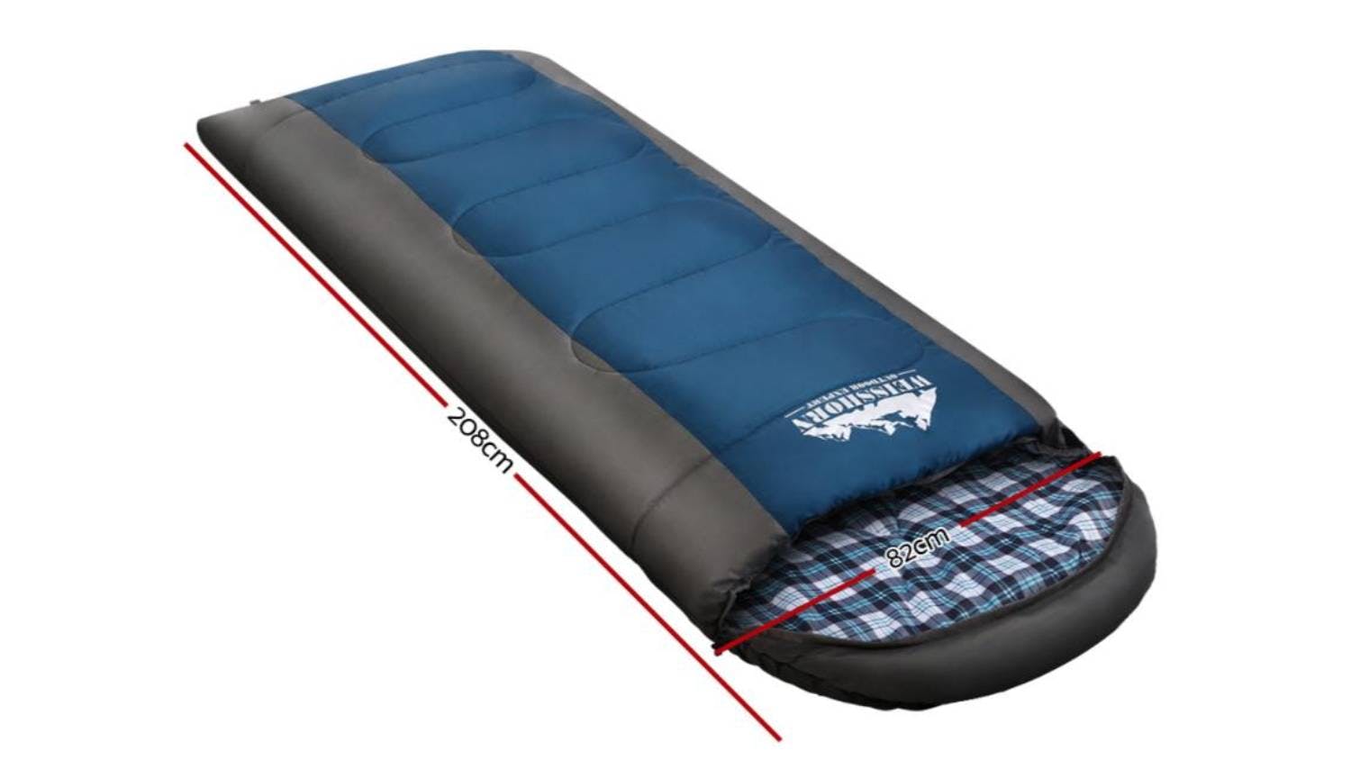 Weisshorn Thermal Single Sleeping Bag - Navy Blue