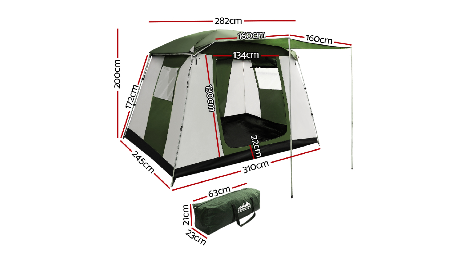 Weisshorn 6 Person Dome Tent