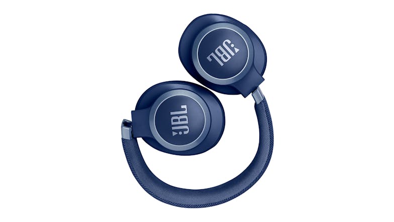 JBL Live 770NC Adaptive Noise Cancelling Wireless Over-Ear Headphones - Blue