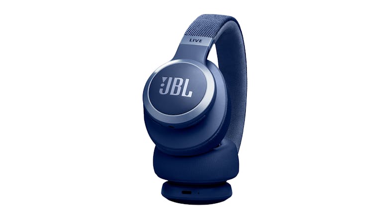 JBL Live 770NC Adaptive Noise Cancelling Wireless Over-Ear Headphones - Blue