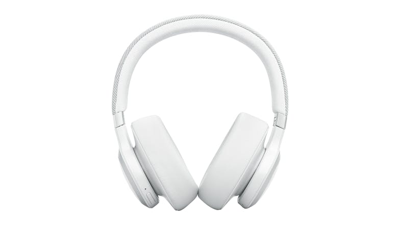 JBL Live 770NC Adaptive Noise Cancelling Wireless Over-Ear Headphones - White