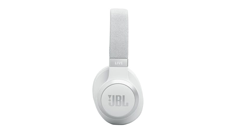 JBL Live 770NC Adaptive Noise Cancelling Wireless Over-Ear Headphones - White