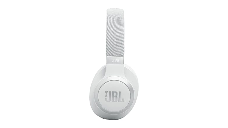 JBL Live 770NC Adaptive Noise Cancelling Wireless Over-Ear Headphones - White