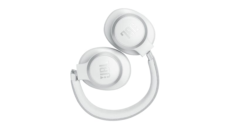 JBL Live 770NC Adaptive Noise Cancelling Wireless Over-Ear Headphones - White