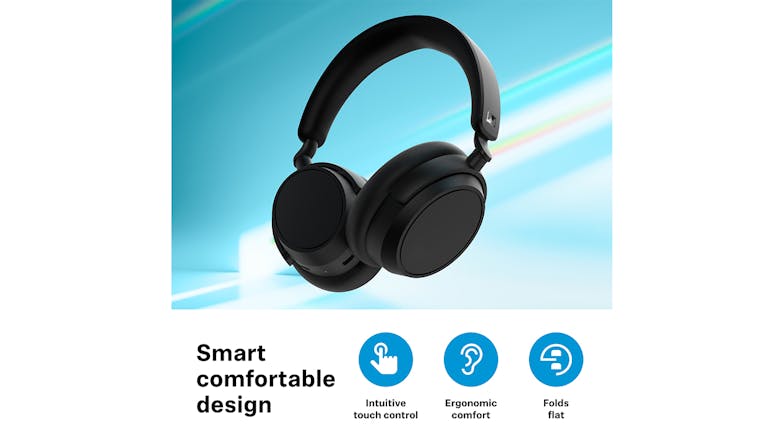 Sennheiser ACCENTUM Plus Hybrid Adaptive Noise Cancelling Wireless Over-Ear Headphones - Black