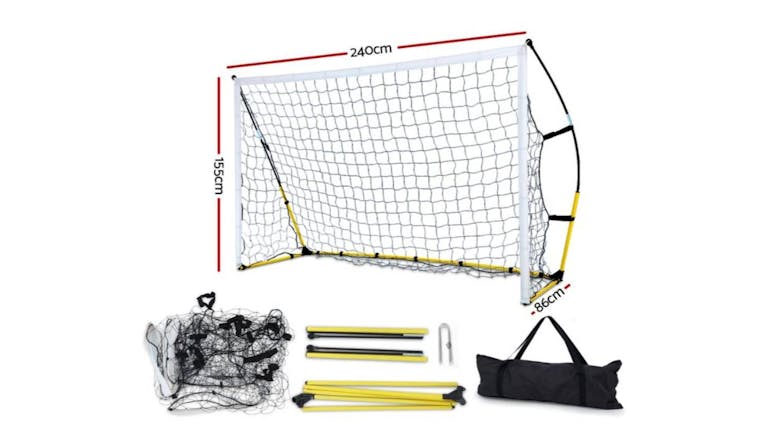 Everfit Collapsable Soccer Goal 2.4m