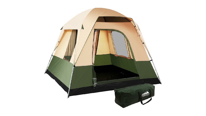 Weisshorn 4 Person Dome Tent - Green/Beige