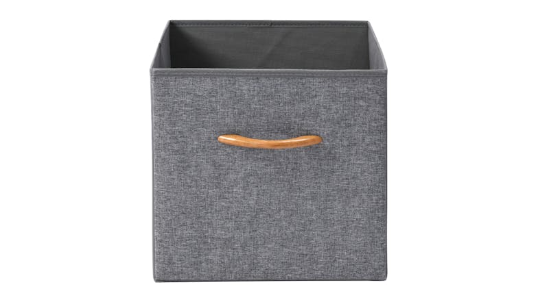 TAKARA Kicho Folding Fabric Storage Box 30 x 30 x 29cm - Grey