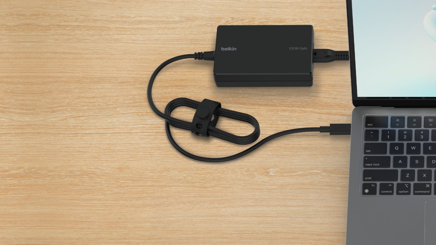 Belkin Connect 100W USB-C GaN Laptop Charger - Black (INC016auBK)