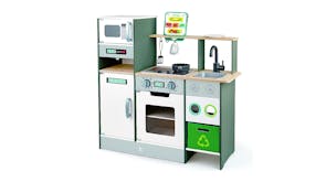 Hape Cook'N'Serve Play Kitchen with Fun Fan Realism, Accessories