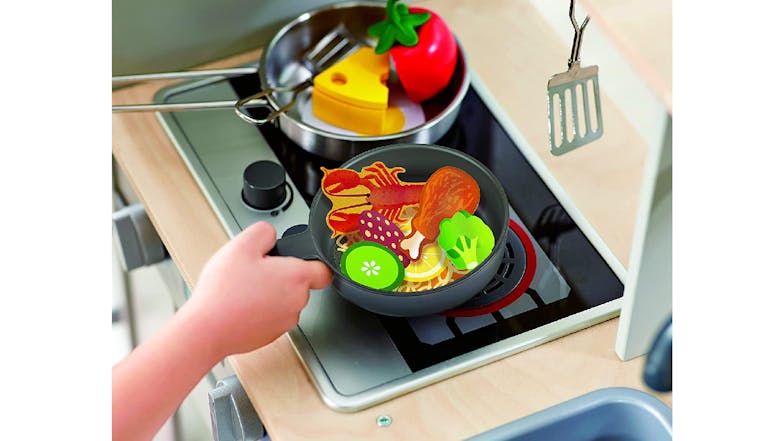 Hape Cook'N'Serve Play Kitchen with Fun Fan Realism, Accessories