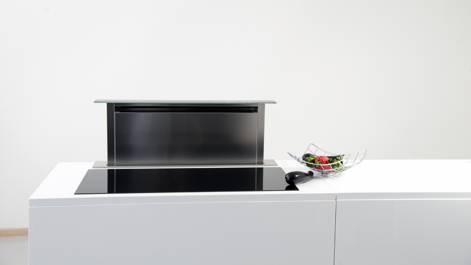Sirius 58cm Benchtop Integrated Downdraft Rangehood - Black (SDD2ELEMIC58)