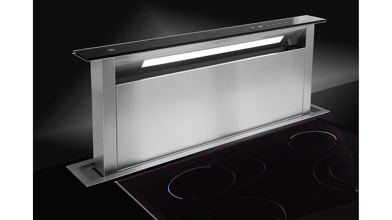 Sirius 58cm Benchtop Downdraft Rangehood - Black Glass (SDD2ELEMTC58)