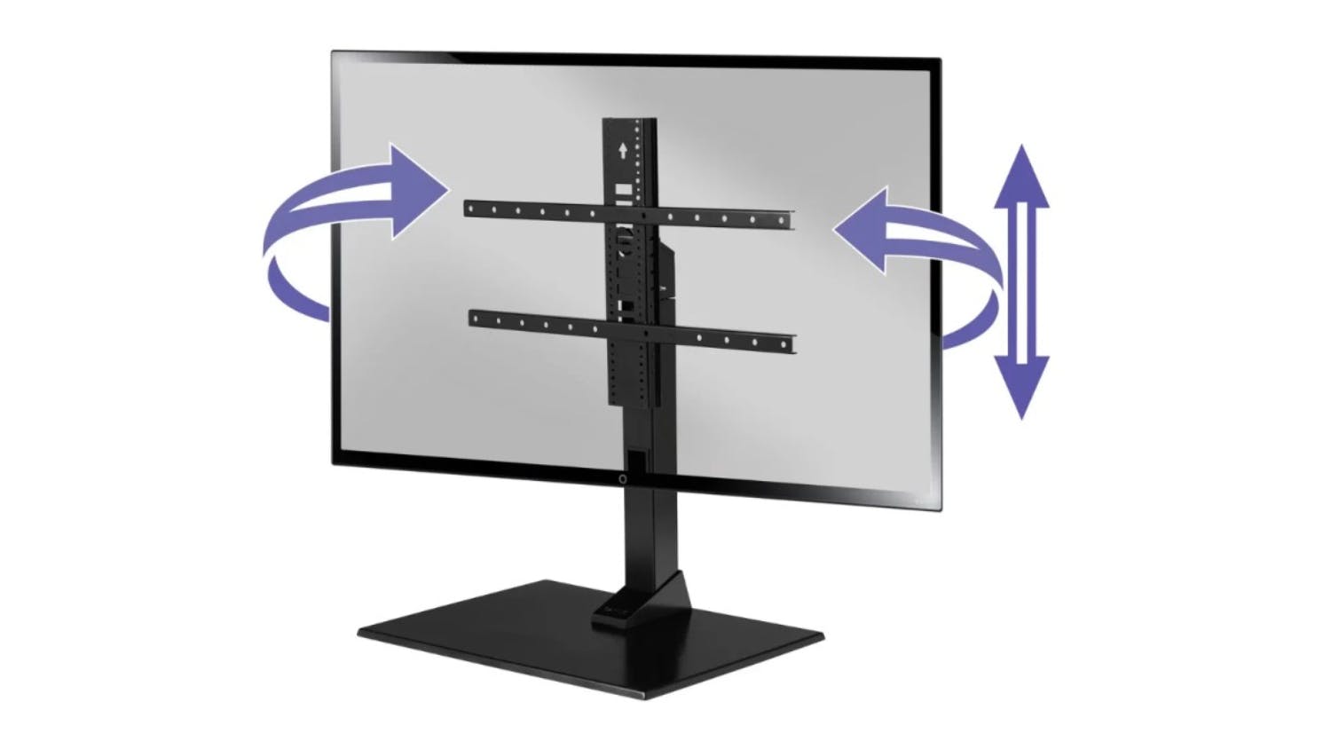 Sanus Swivel Height Adjustable 40"to 86" TV Stand - Black