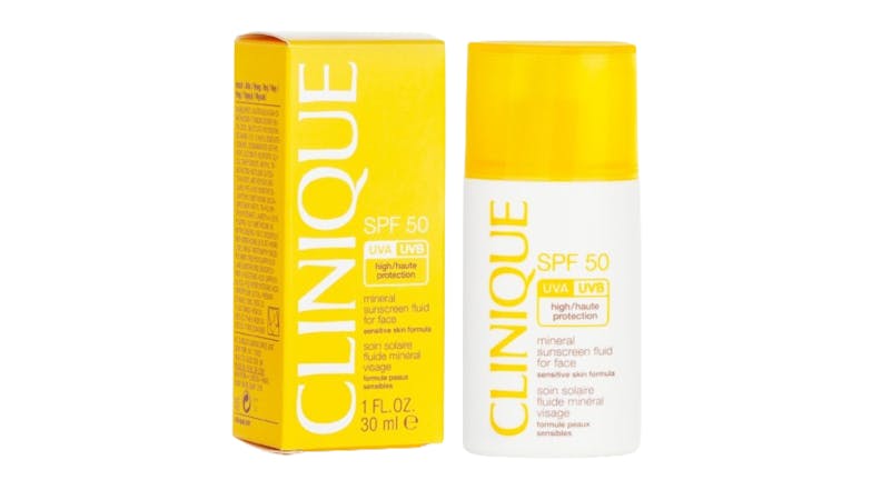 Clinique Mineral Sunscreen Fluid For Face SPF 50 - Sensitive Skin Formula - 30ml/1oz