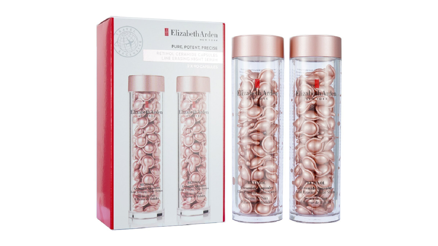 Elizabeth Arden Ceramide Retinol Capsules - Line Erasing Night Serum Duo - 2x90caps