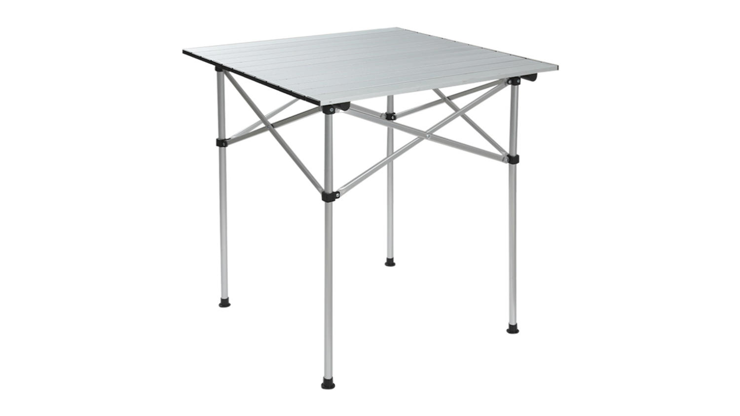 Weisshorn Roll-Up Portable Camping Table Square 70cm with Carry Bag