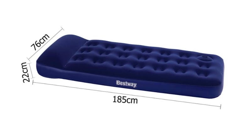 Bestway Inflatable Single Airbed Flocked