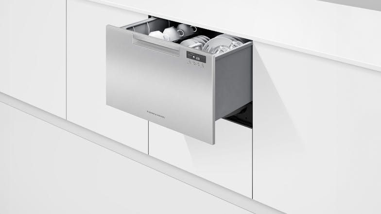 Fisher & Paykel 7 Place Setting Built Under Single 60cm Dishdrawer Dishwasher - Stainless Steel (Series 7/DD60SCX9)