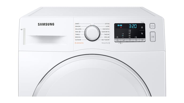 Samsung 8kg 14 Program Heat Pump Condenser Dryer - White (DV80TA420DE/SA)