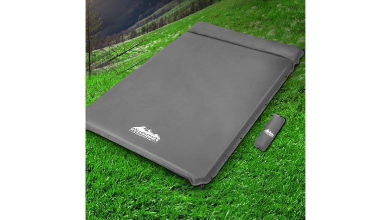 Weisshorn Self-Inflating Camping Mattress 4cm Double - Grey