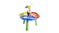 Keezi Kids Outdoor Play Table with Central Mast