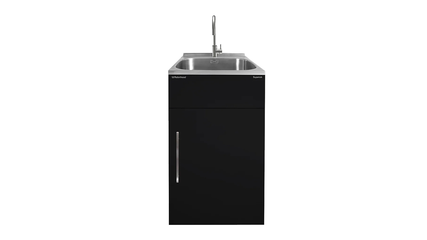 Robinhood Supertub Standard Sized Laundry Tub with Tap - Black (ST3103B)