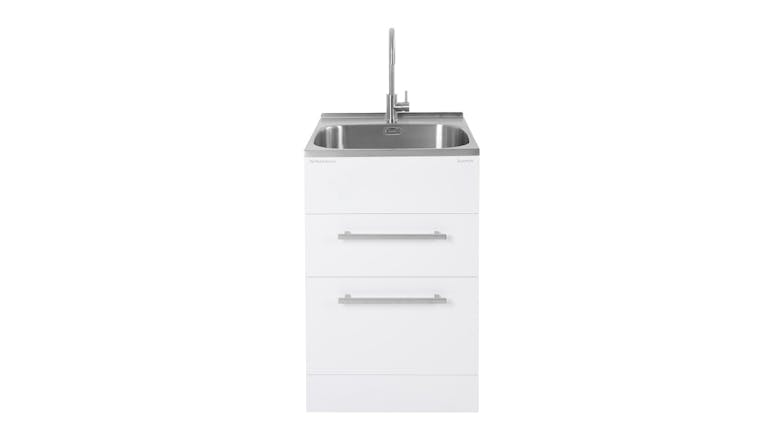 Robinhood Supertub Standard Sized Laundry Tub with Tap - White (ST7003)