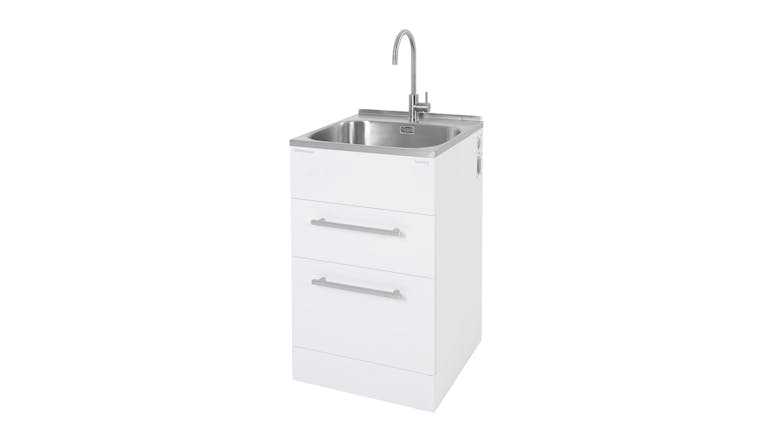 Robinhood Supertub Standard Sized Laundry Tub with Tap - White (ST7003)