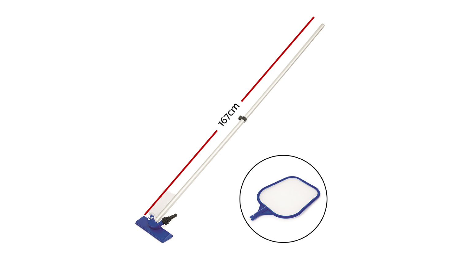 Bestway Flowclear Aquacrawl Pool Vacuum Set with Interchangeable Heads & Debris Bag